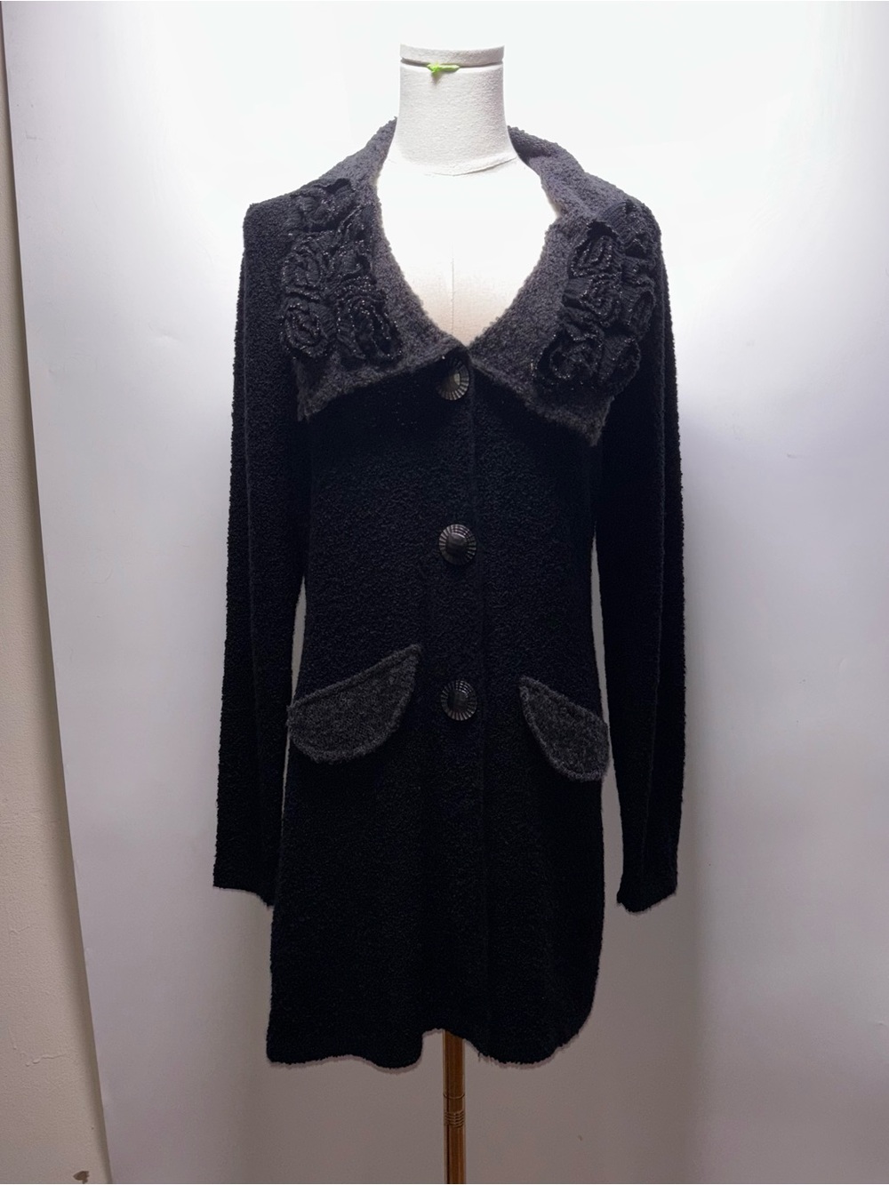 Femme Fatale Long Cardigan Sweater Size M